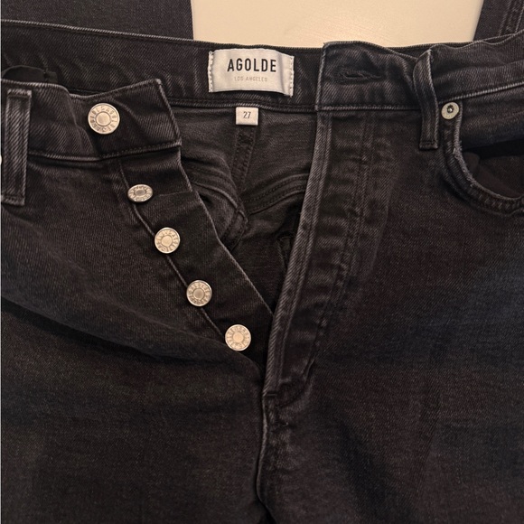 Agolde Riley High Rise Straight Jeans - Picture 6 of 7